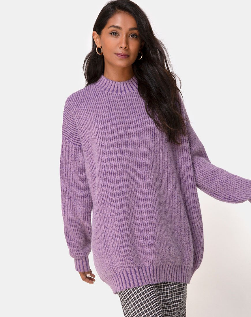 Maglia Mody in viola chiaro