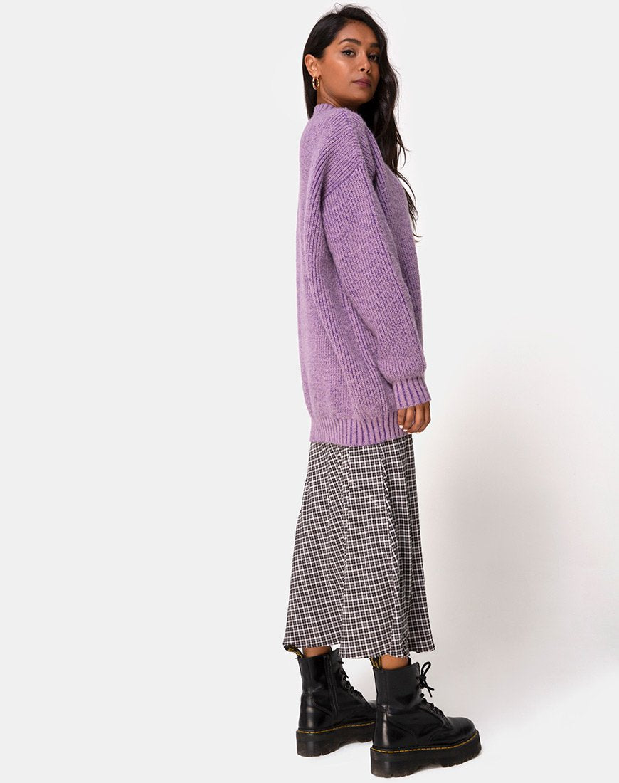 Immagine di Mody Jumper lavorato a maglia in viola chiaro