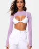 Immagine di Mola Crop Top in rete Lilla
