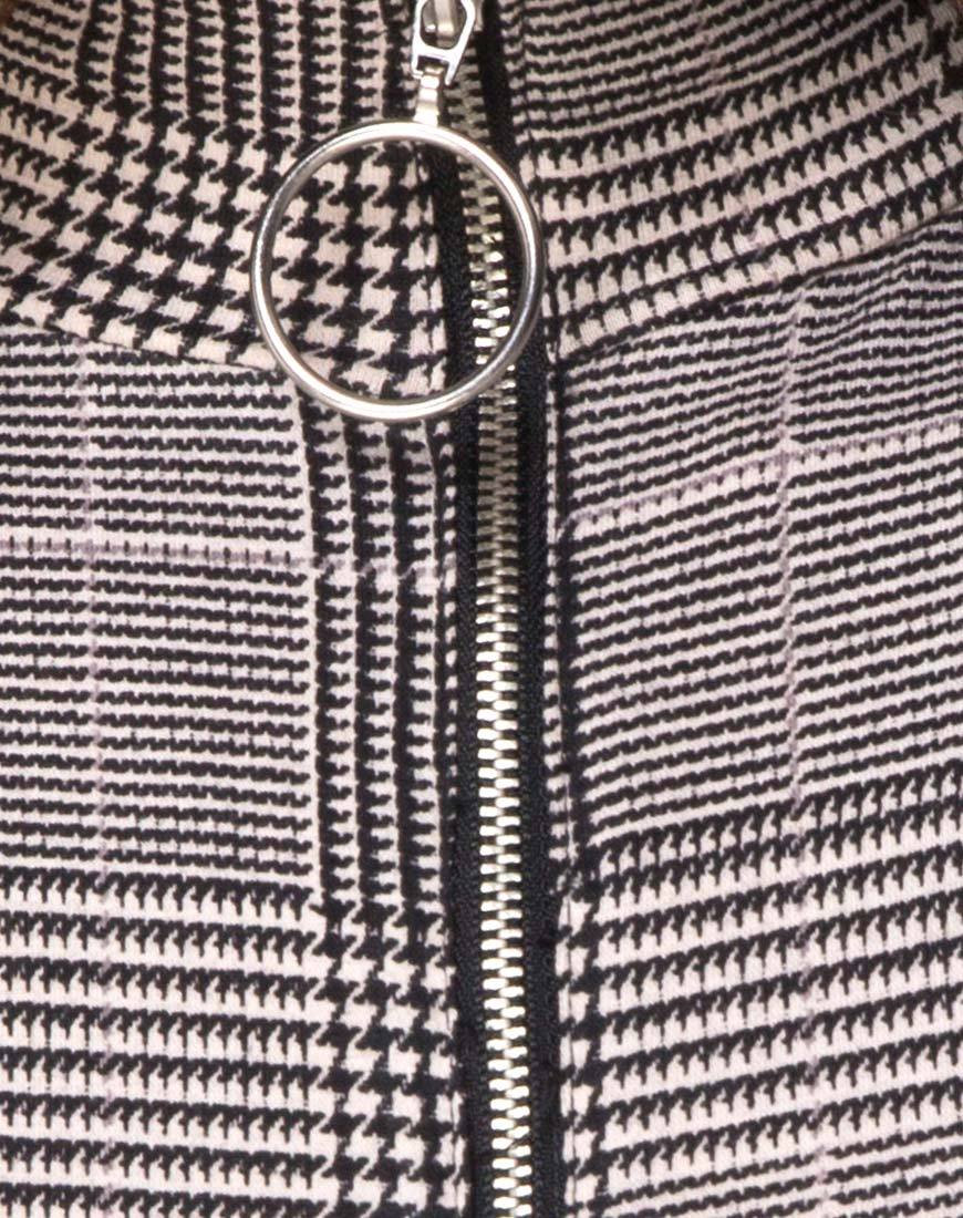 Immagine di Molaka Corpetto a collo alto in Charles Check Grigio