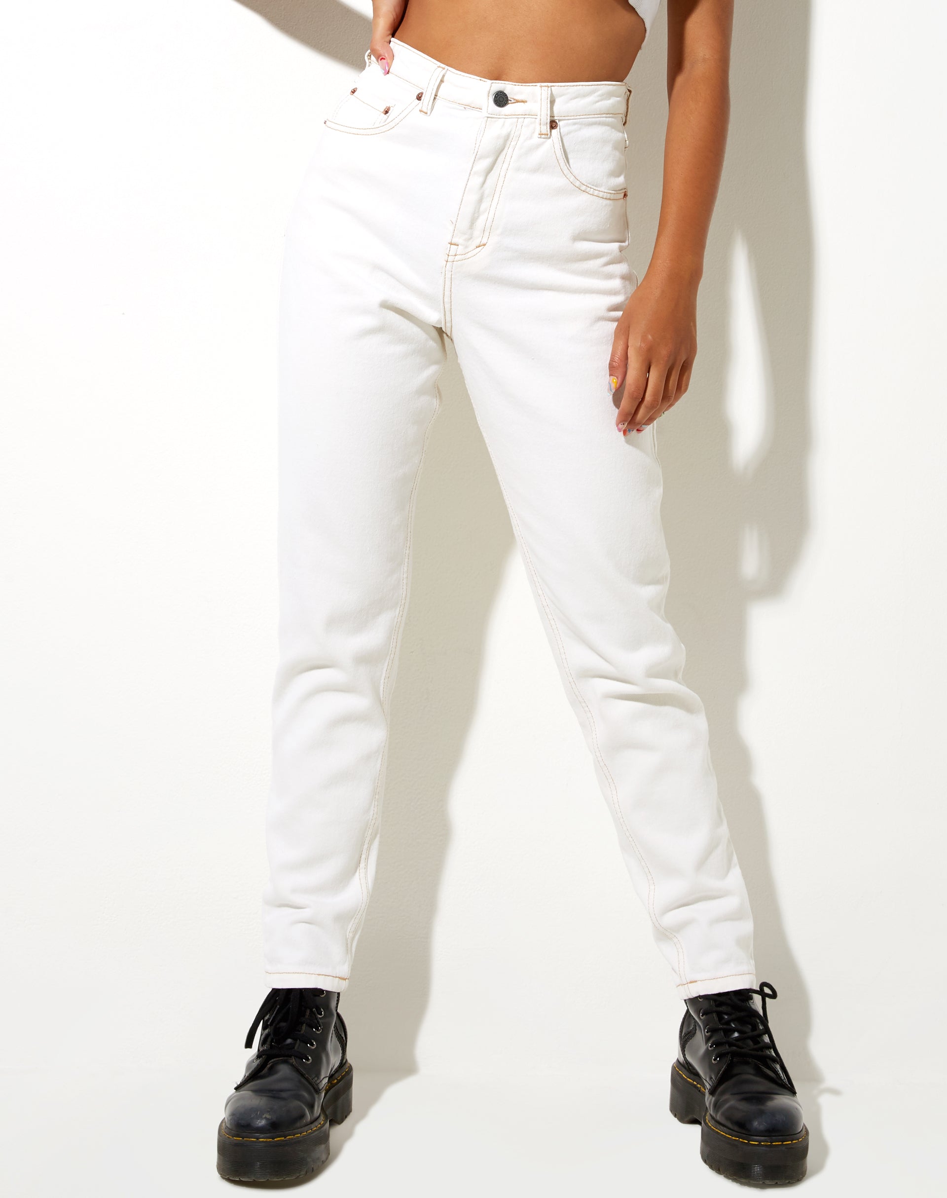 Immagine di Mom Jeans in ecru