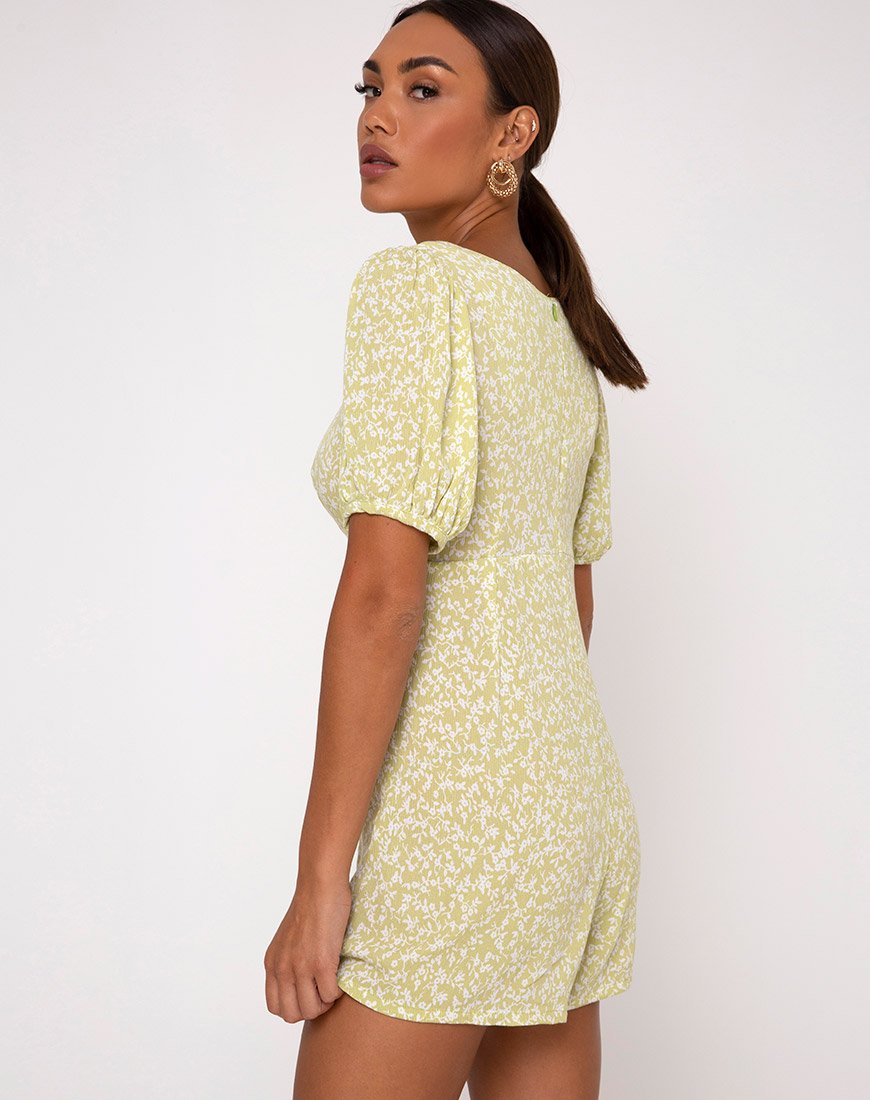 Monali Playsuit in Schiuma di Menta Botanica Rugosa