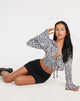 immagine di Monaroh Crop Top in dalmata