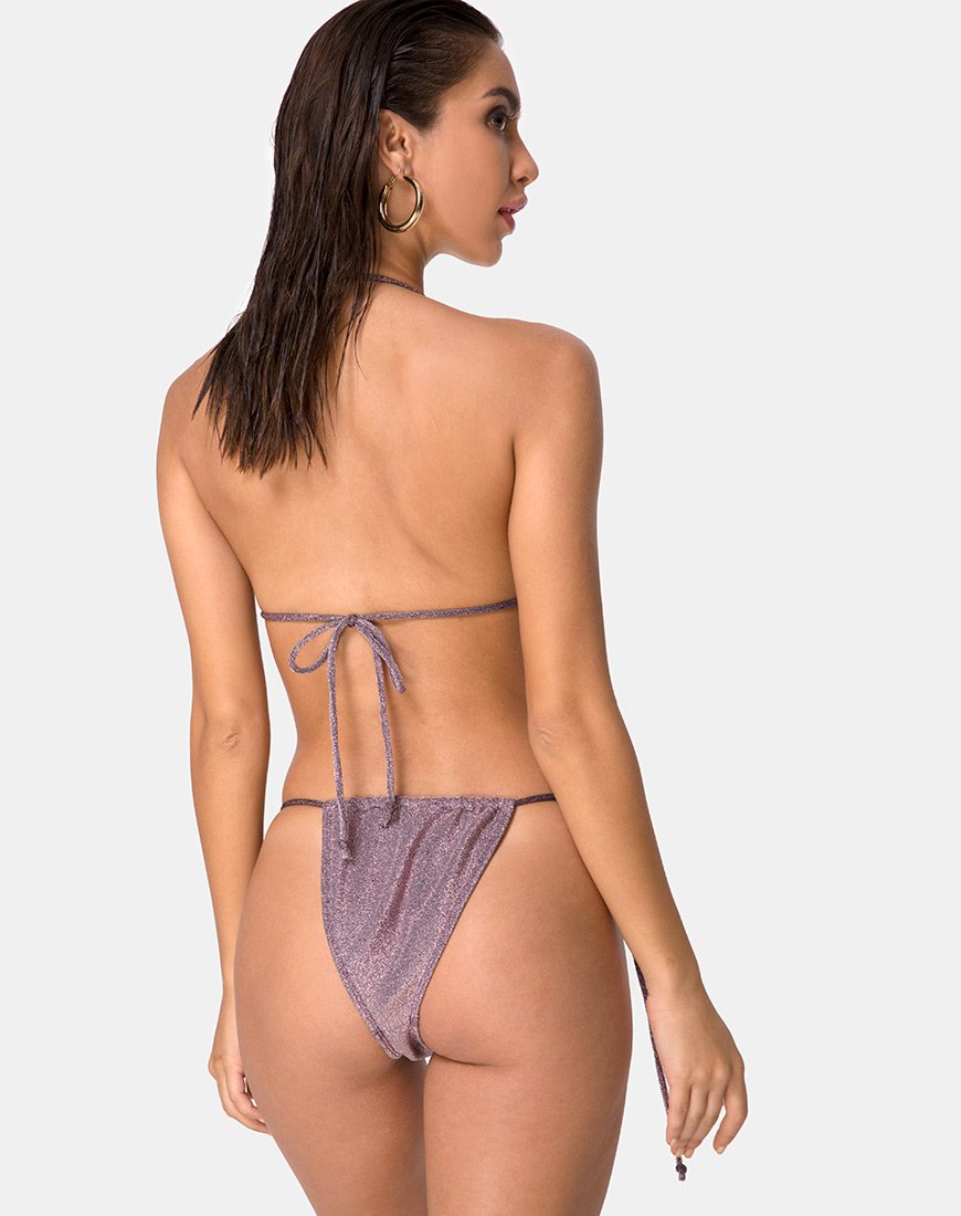 Immagine di Mone Bikini Bottom in Gunmetal Glitter