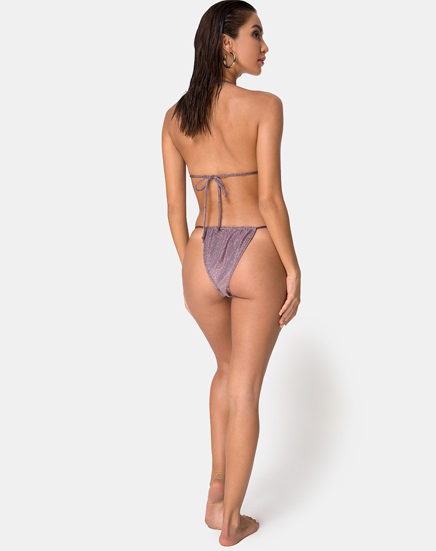 Fondo bikini Mone in glitter canna di fucile
