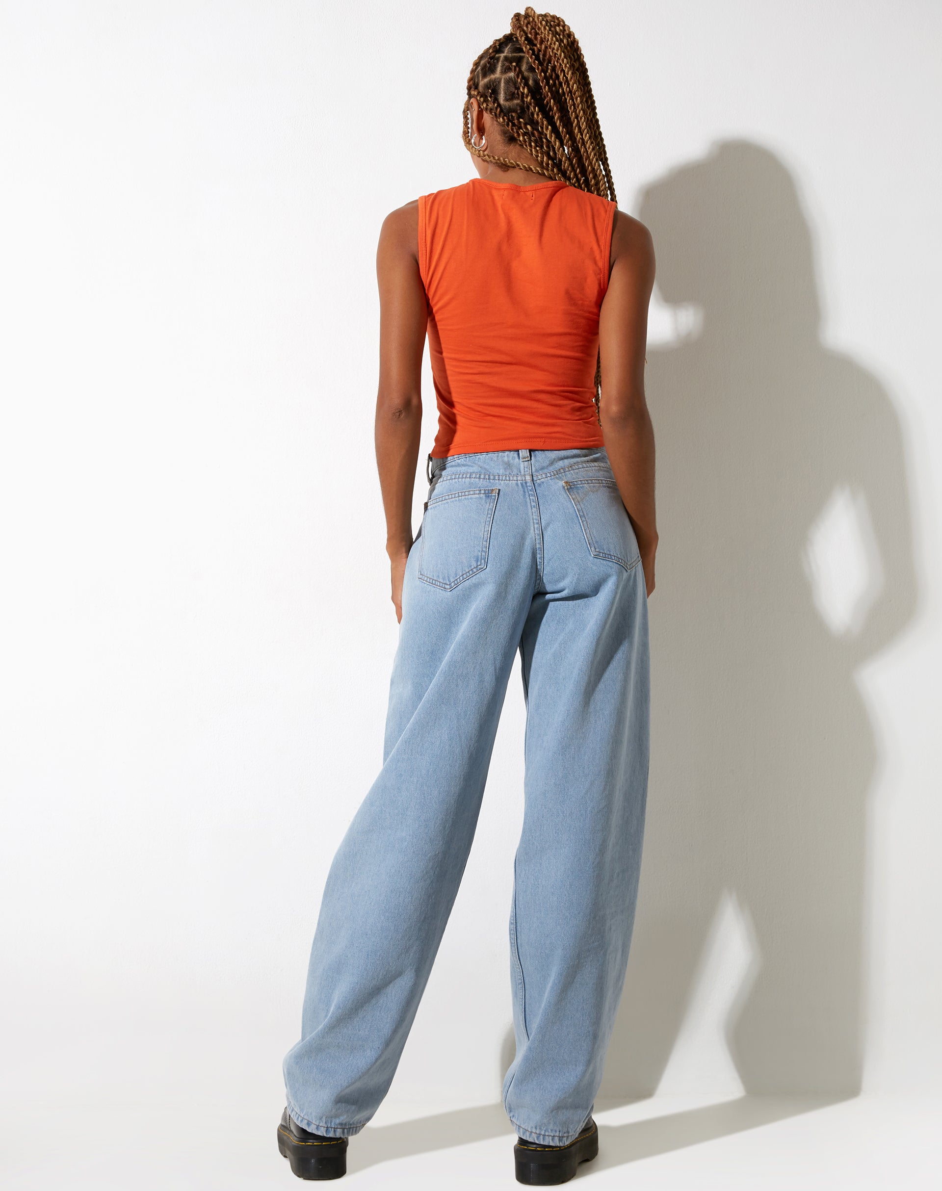 immagine di Monlo Crop Top in Aperol Spritz Labbra Arancione
