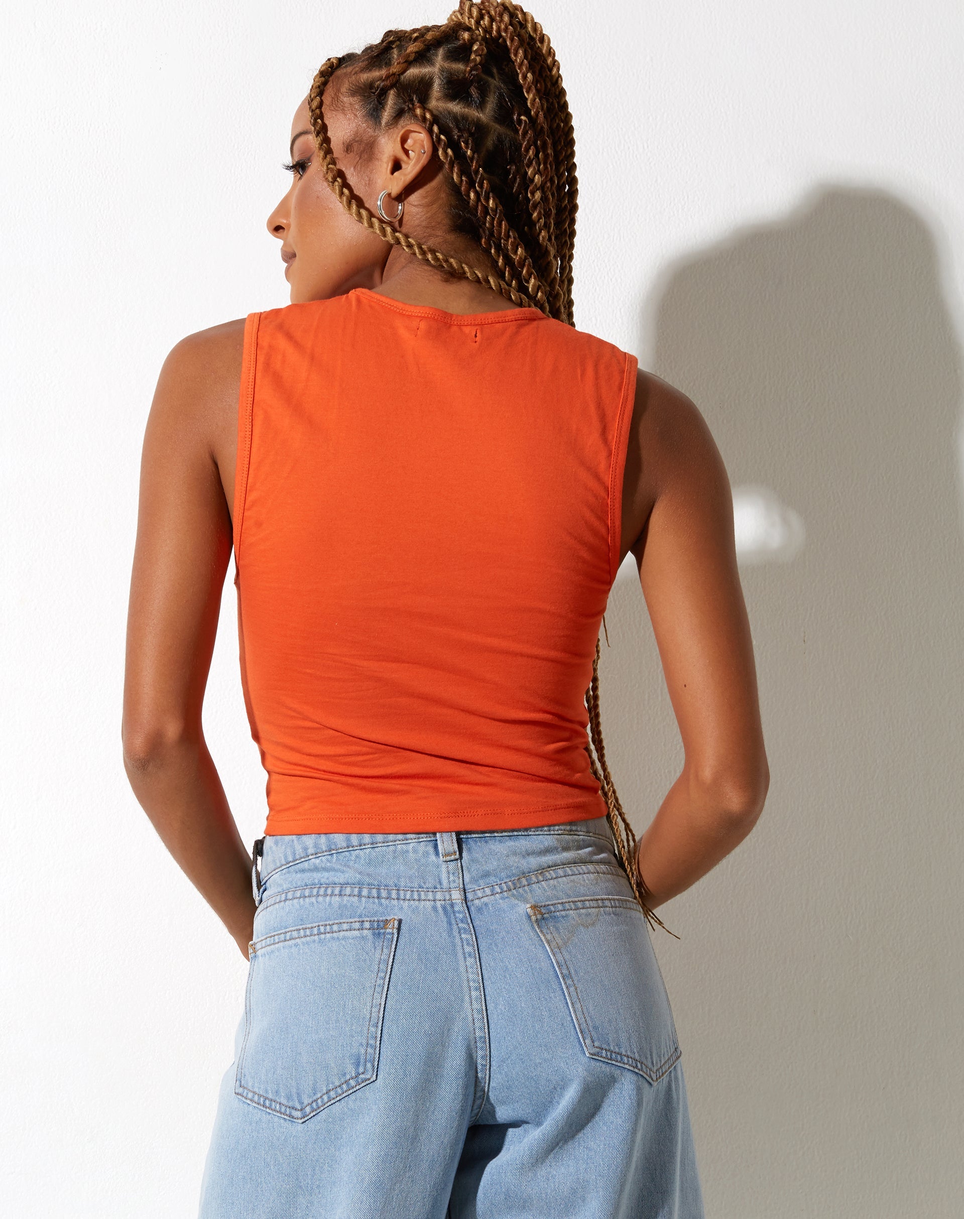 immagine di Monlo Crop Top in Aperol Spritz Labbra Arancione