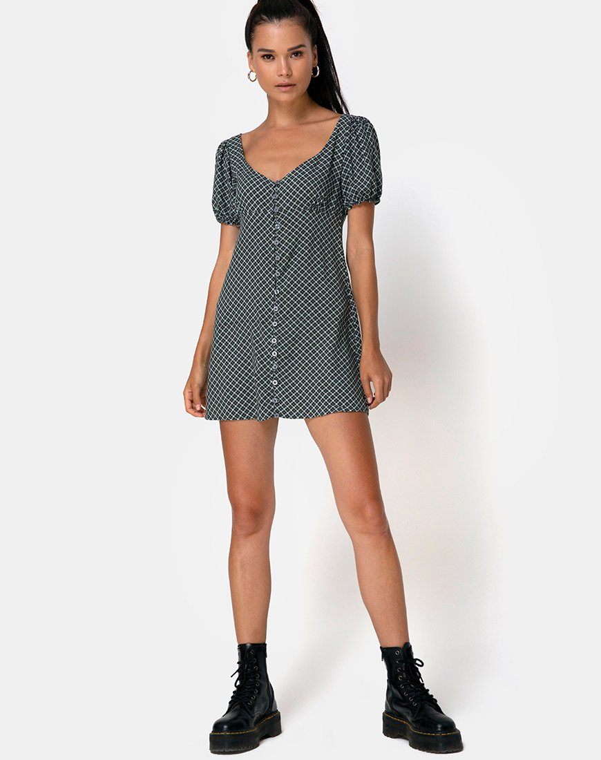 Immagine di Montero Mini Dress in Check it Out Verde