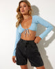 Immagine di Moonie Crop Top in blu Nantucket