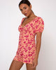Immagine di Mora Playsuit in Fiore Selvatico Scuro Cantalupo
