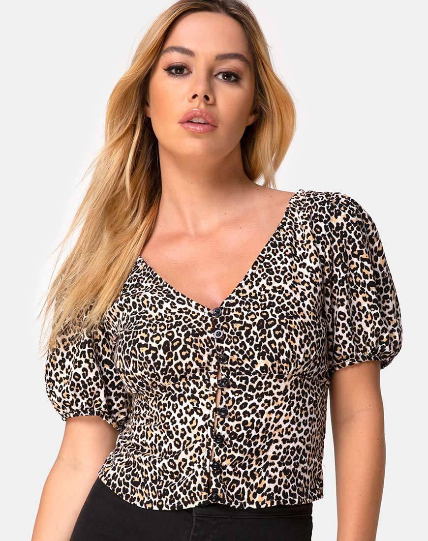 Top Moria in Rar Leopard Brown