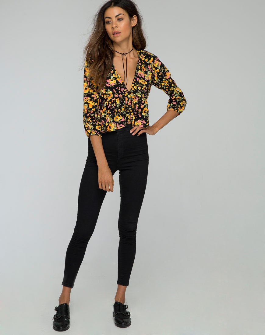 Immagine di Mosca Plunge Top in Agatha Flower