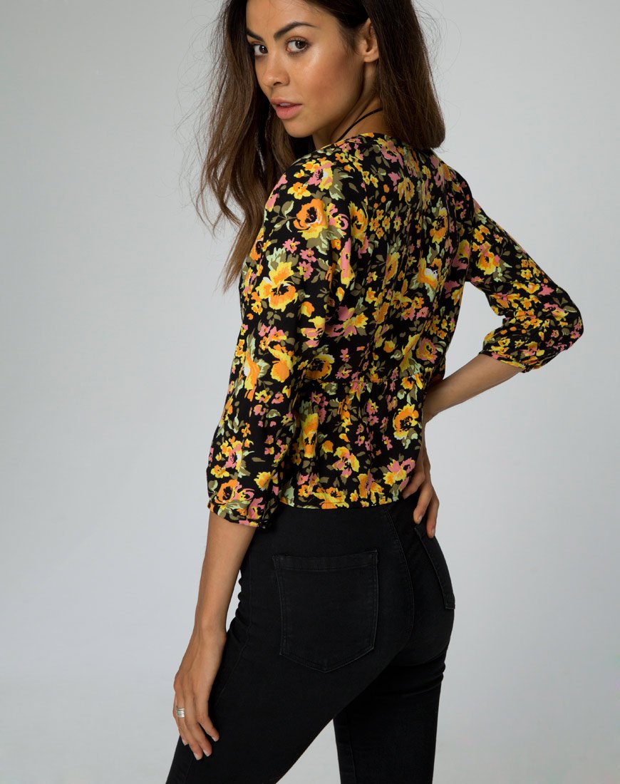Top Mosca Plunge in Agatha Flower
