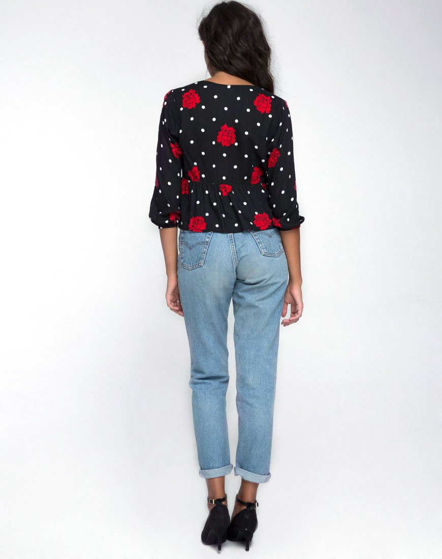Immagine di Mosca Plunge Top in Cuban Rose