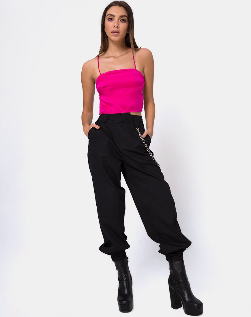 Immagine di Mosley Cami Top in Fuschia Satin Pink