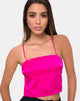 Immagine di Mosley Cami Top in Fuschia Satin Pink