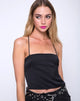 Immagine di Mosley Cami Top in Satin Nero