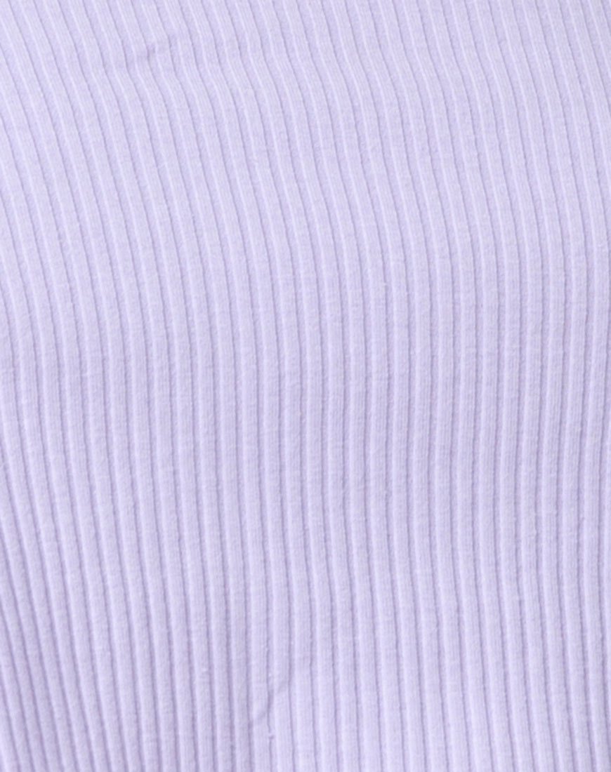 Immagine di Moss Crop Jumper in Lilac Rib