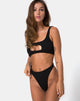 Immagine di Mozu Bikini Top in Rib Black