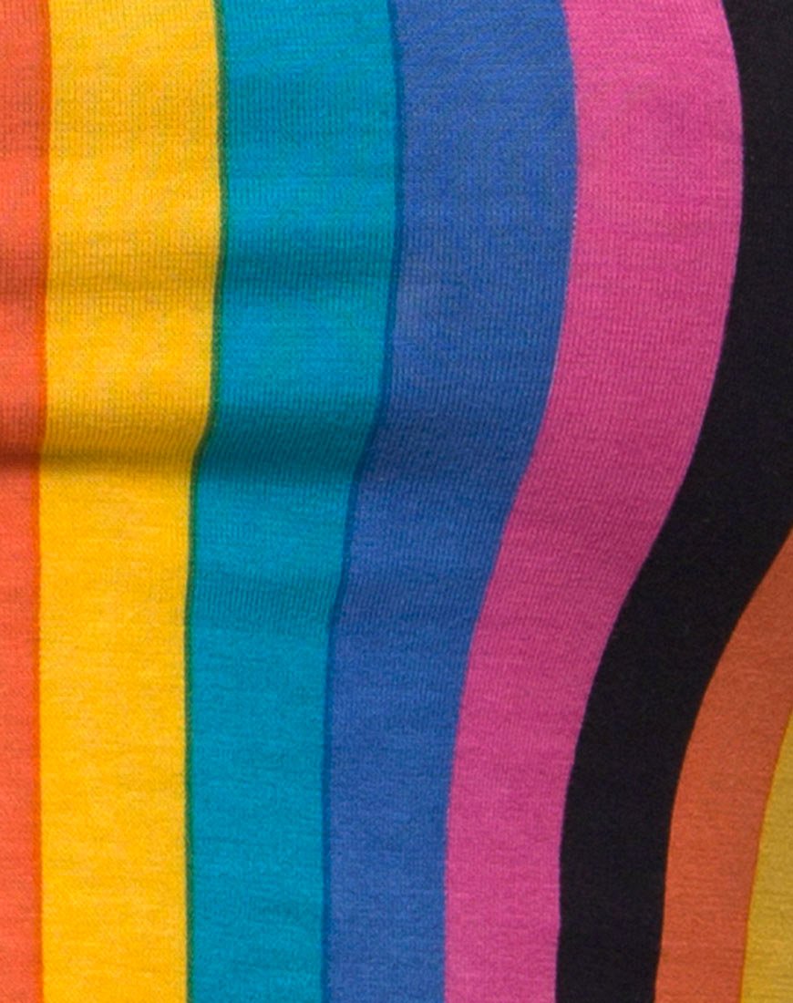 Immagine di Mucell Crop Top in New Vertical Mixed Stripe