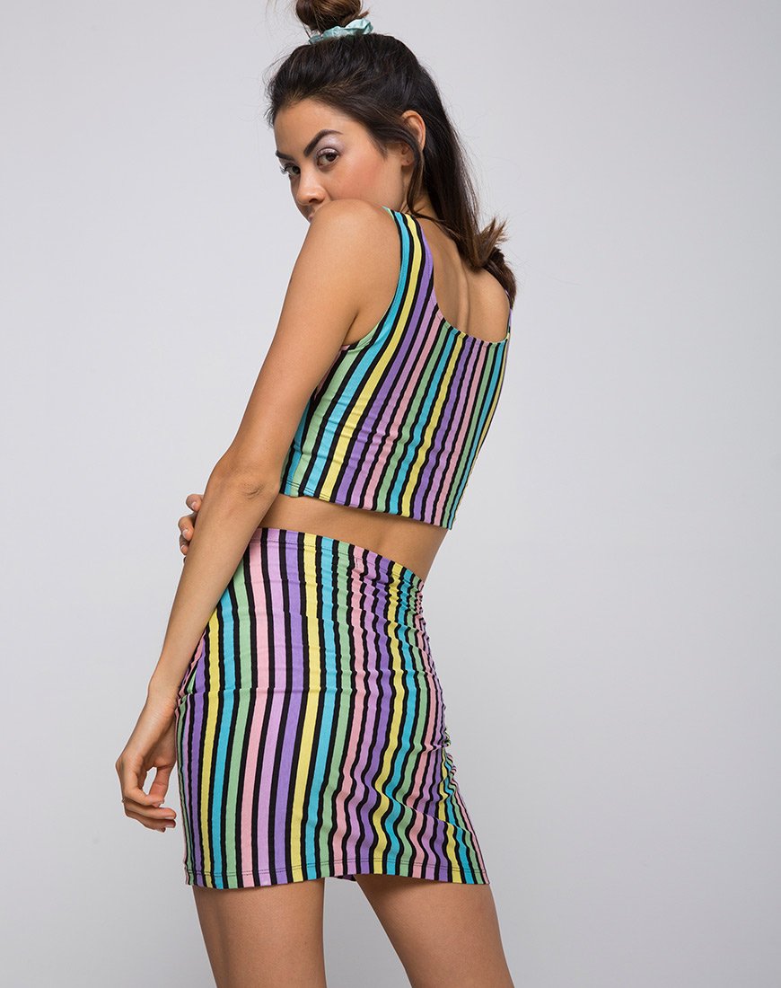 Immagine di Kimmy Gonna Bodycon in New Stripe