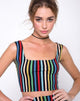 Immagine di Mucell Crop Top in P.E Stripe
