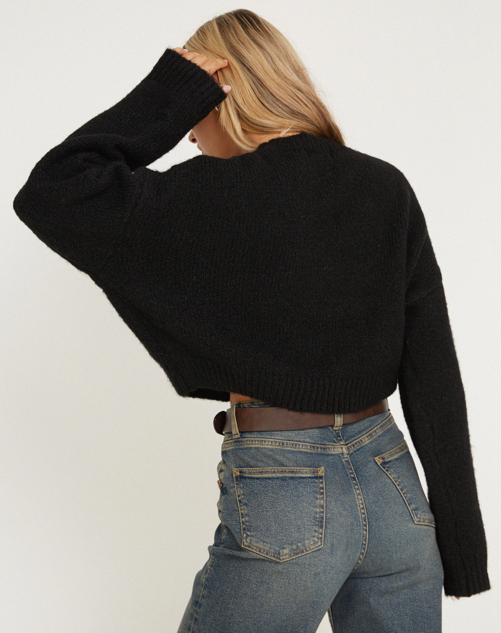 immagine di Munella Knitted Jumper in nero