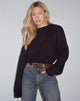 immagine di Munella Knitted Jumper in nero