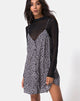Immagine di Sanna Slip Dress in Ditsy Rose Nero