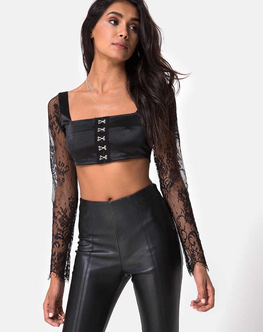Immagine di Dulip Crop Top nero