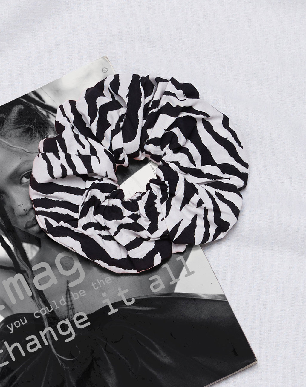 Scrunchie XL in Zebra anni '90