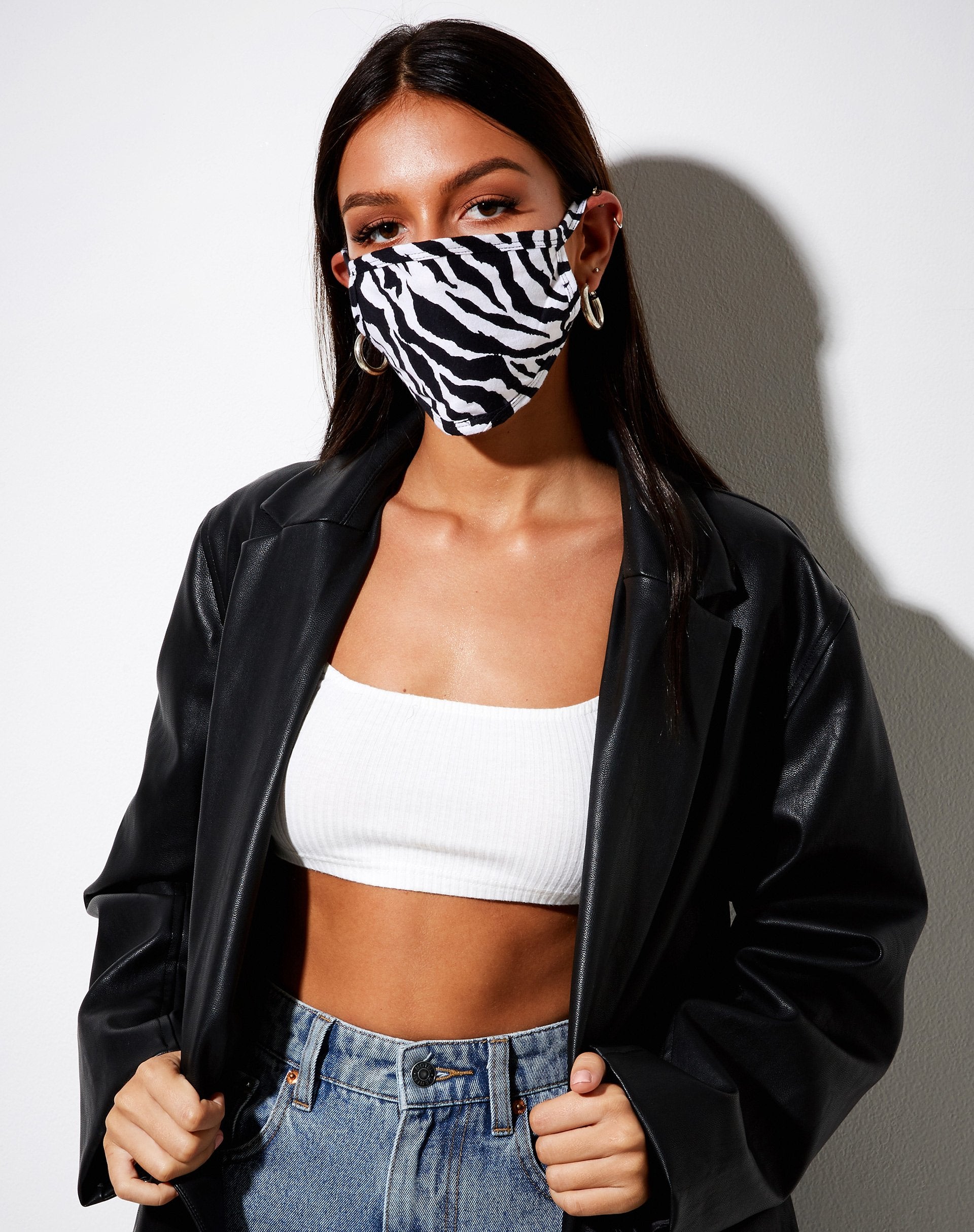 Immagine di Maschera viso in 90s Zebra