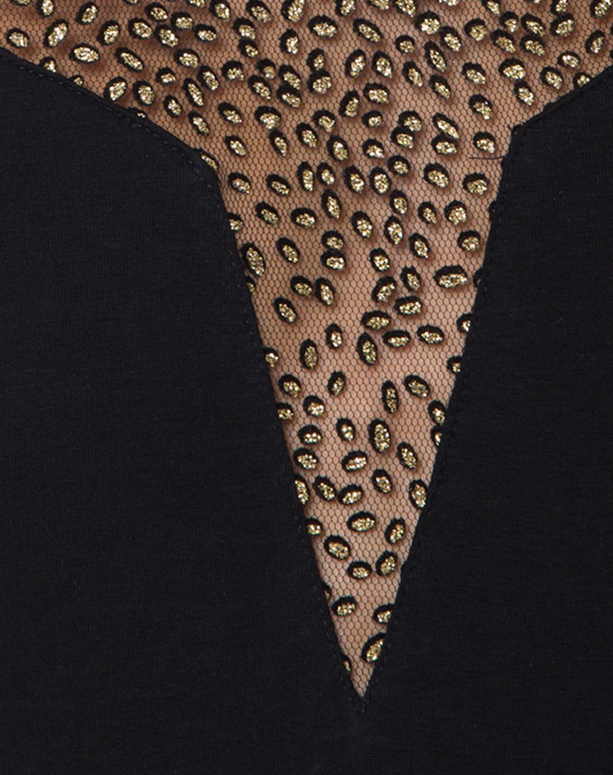 Immagine di Myla Corpetto in rete glitterata nero animale