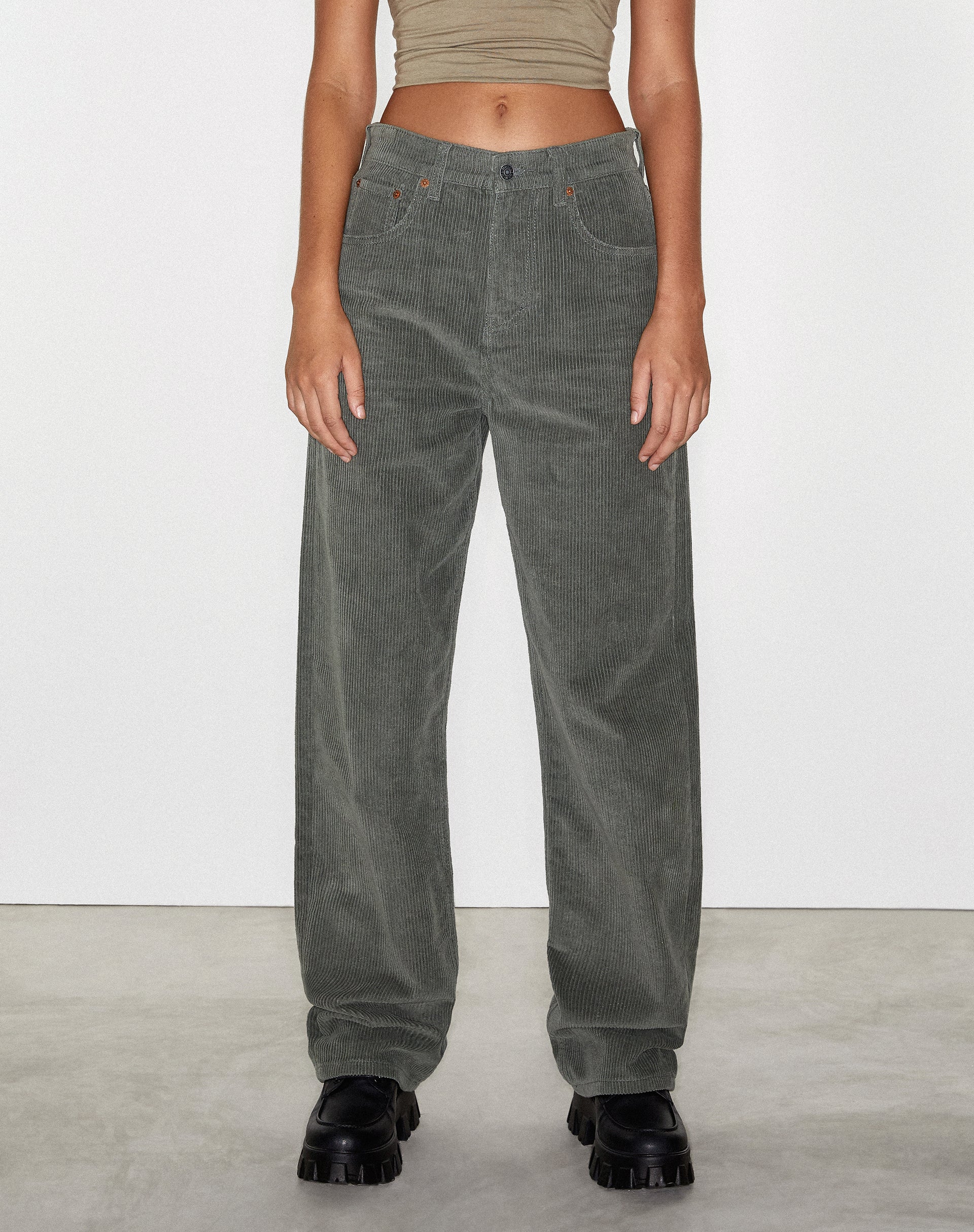 Immagine di Parallel Jean in Corda Olive