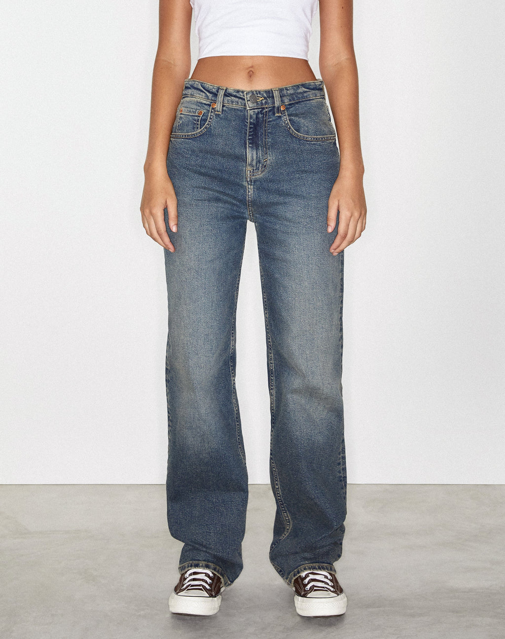 Jeans Parallel in Bryony Twilight Marrone e Blu Acido