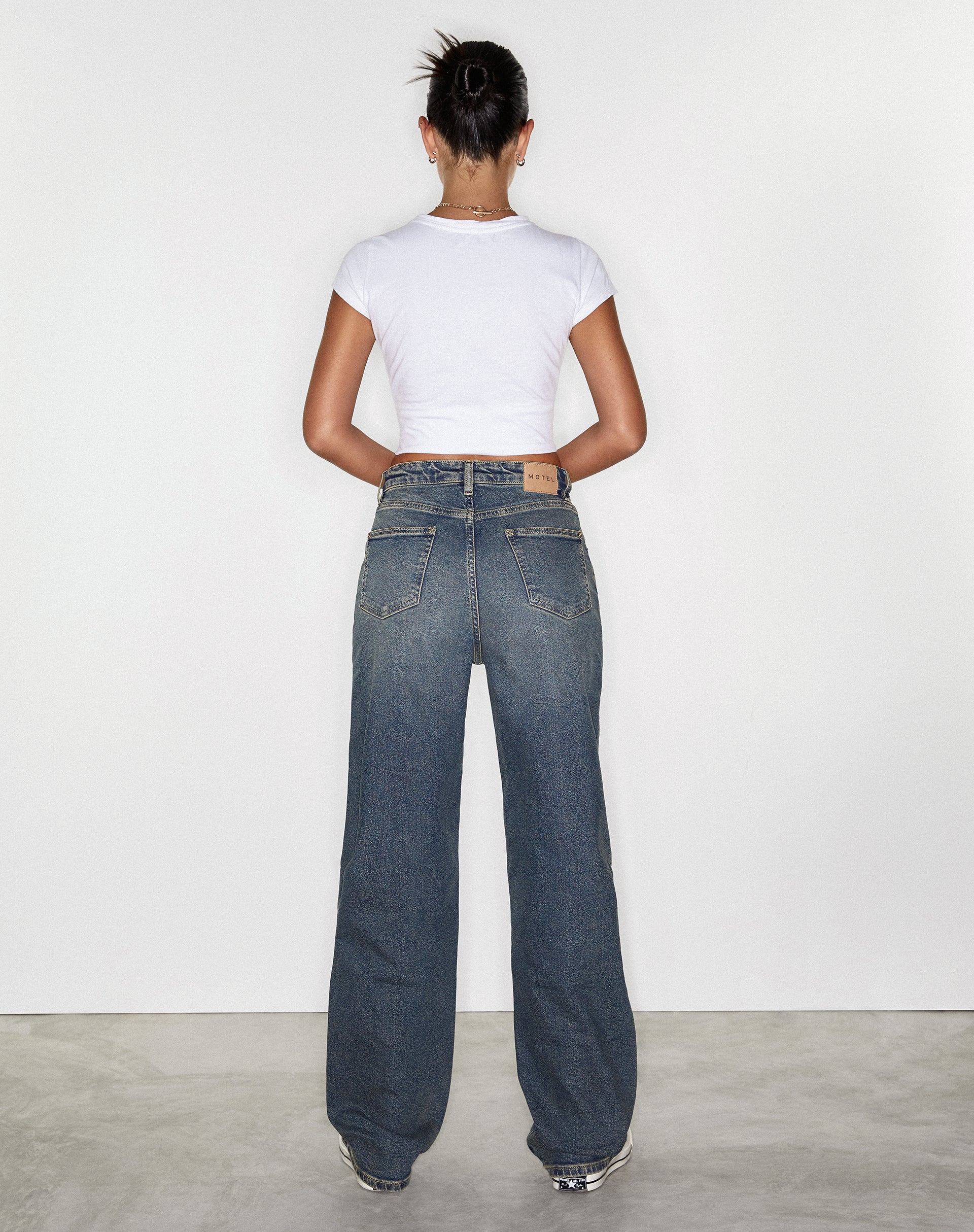 Jeans Parallel in Bryony Twilight Marrone e Blu Acido