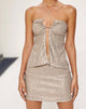 immagine di Runi Butterfly Top in paillettes bronzo chiaro
