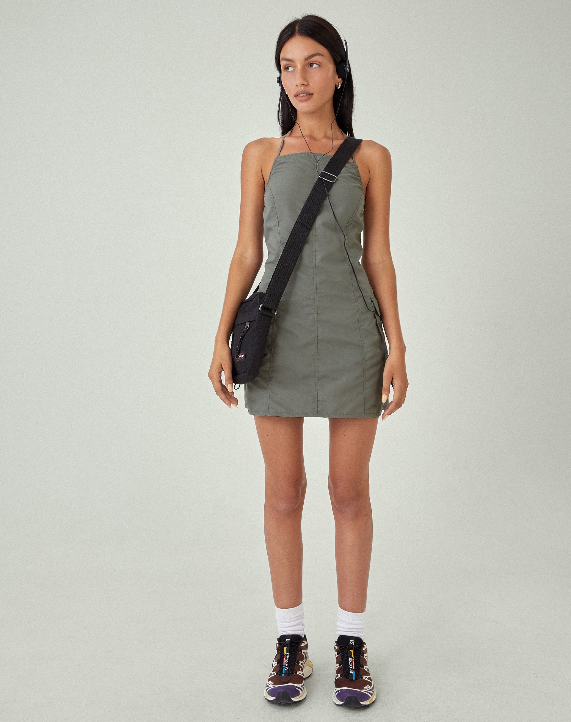 Immagine di MOTEL X JACQUIE Schmidt Mini Abito in Grigio