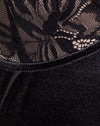 Raso nero con pizzo