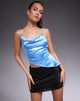 Immagine di Sipin Top in raso blu azzurro