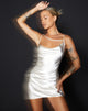 Immagine di Iza Slip Dress in raso avorio