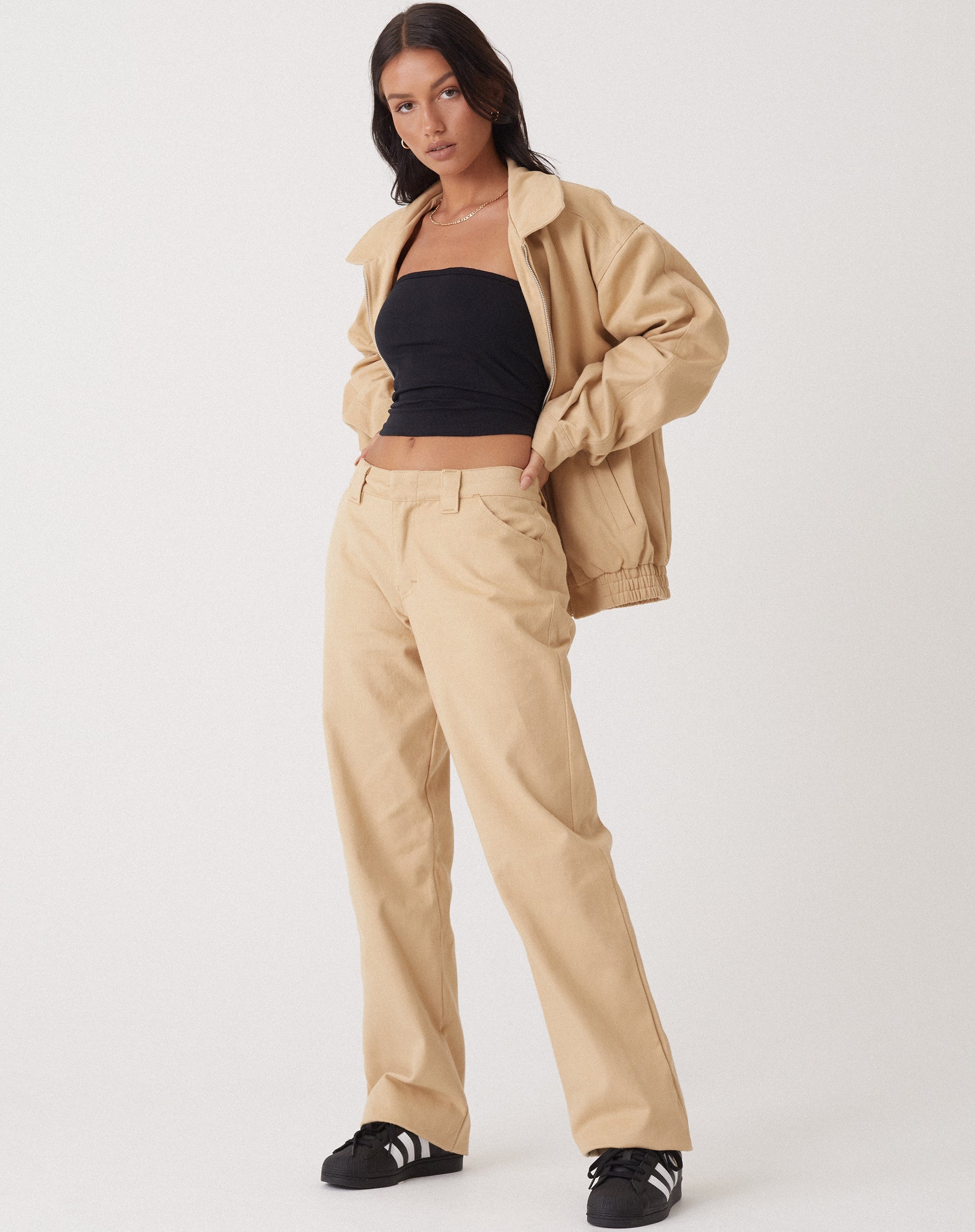 immagine di Motel X Olivia Neill Kana Trouser in Tan
