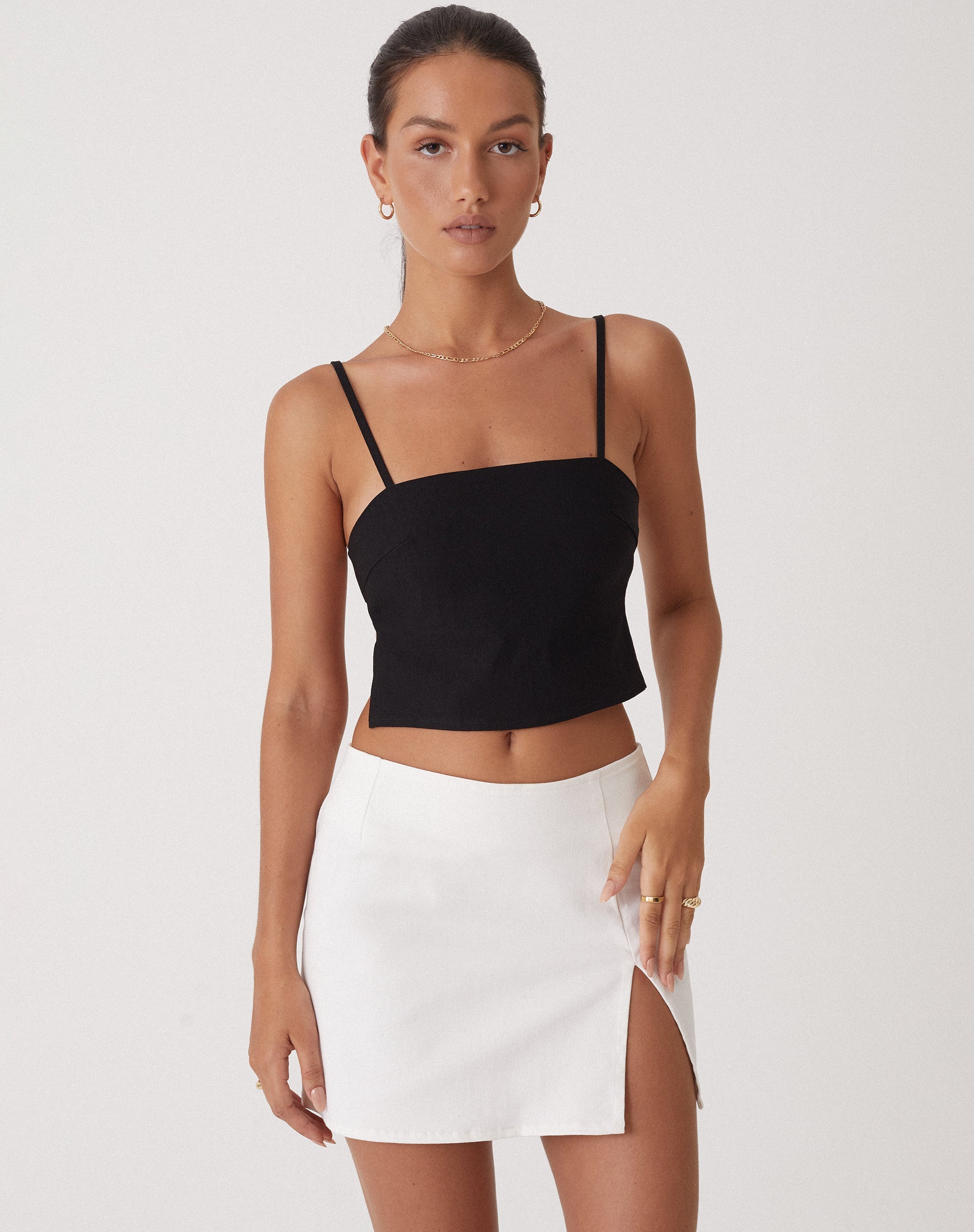 Immagine di MOTEL X OLIVIA NEILL Gonna Pelma in Twill Bianco