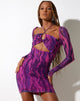 immagine di Naisa Mini Dress in Tropical Rave Pink