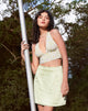 Immagine di Nanda Crop Top in verde Daisy Duke