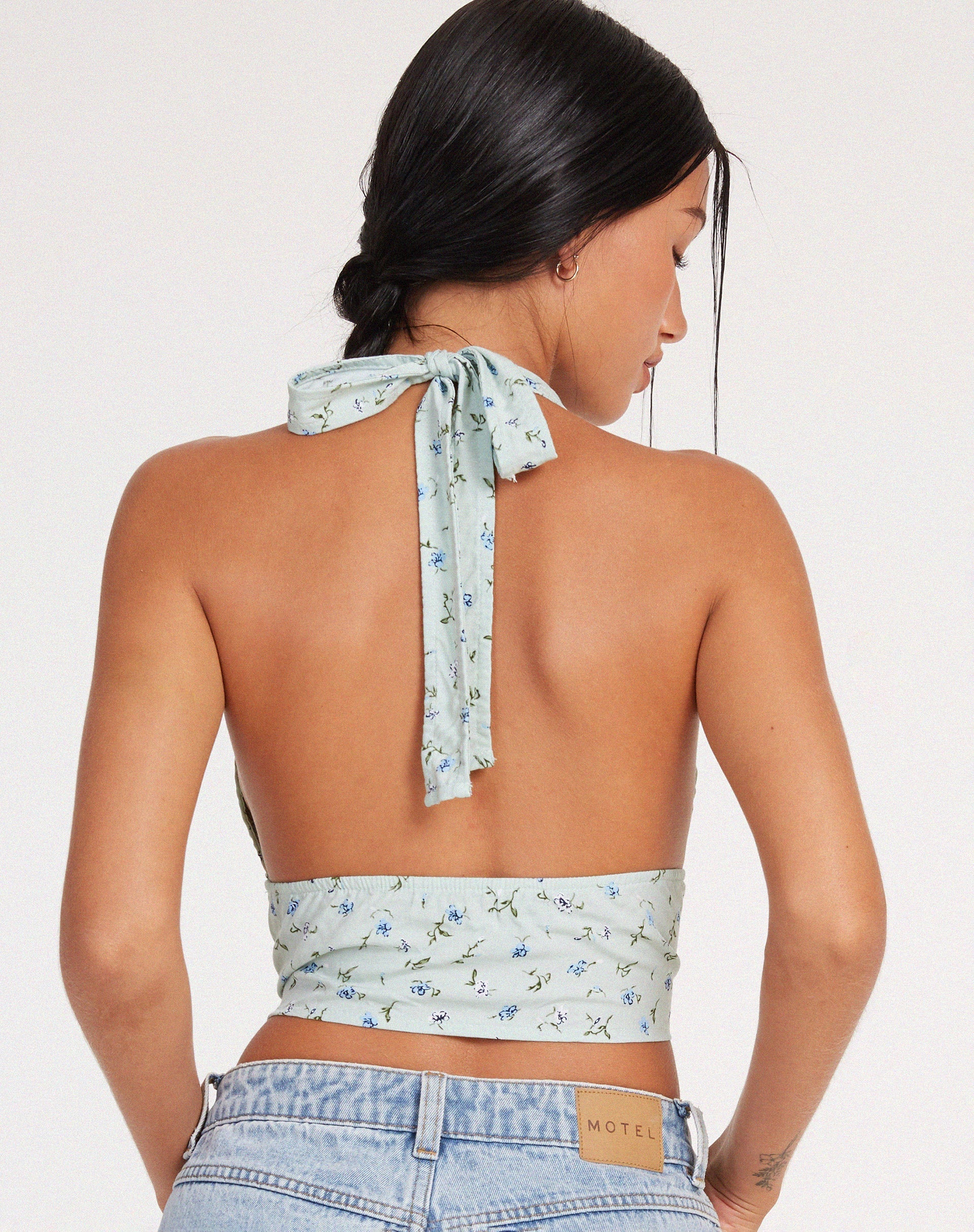 immagine di Nanda Crop Top in Pretty Petal Green