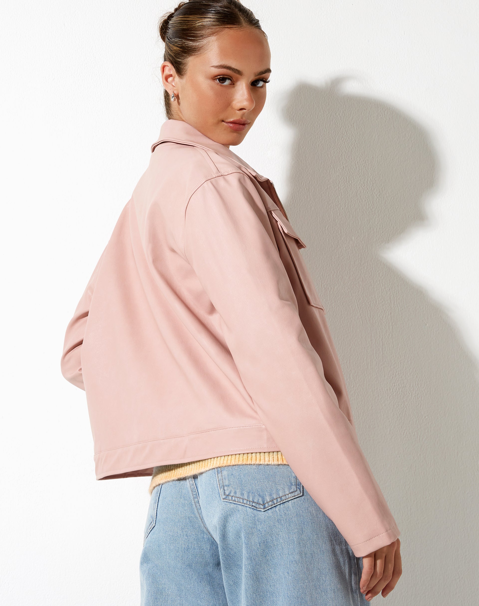 immagine della giacca Natara in PU Soft Pink