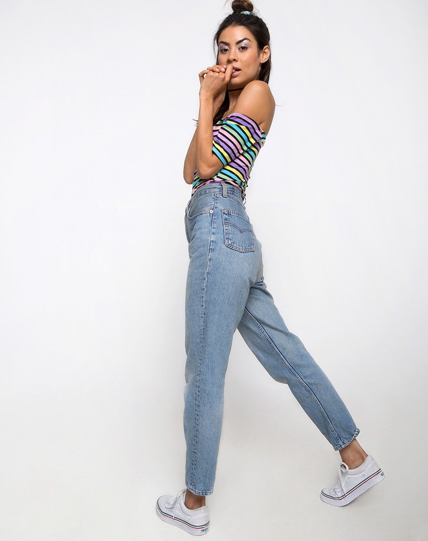 Immagine di Natic Off The Shoulder Bodice in New stripe