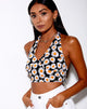 Immagine di Naya Crop Top in Daisy Love Nero