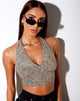 Immagine di Naya Crop Top in Mini Croc Tan